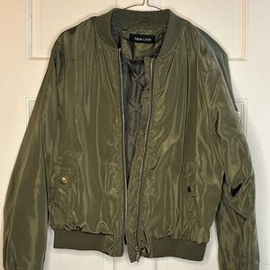 New Look Khaki Green Bomber Jacket